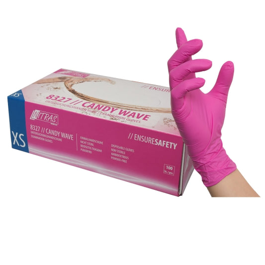 Nitras Medical Candy Wave Gloves Nitrile