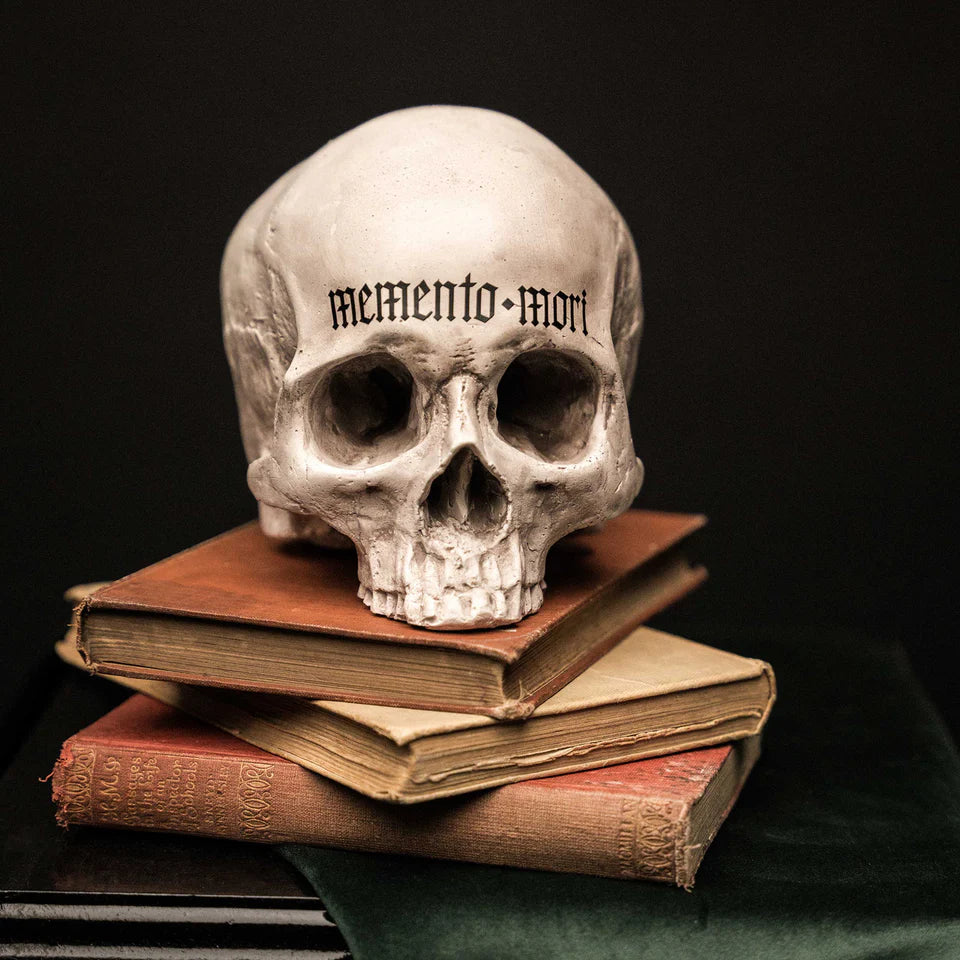 Memento Mori Skull Ornament- Natural