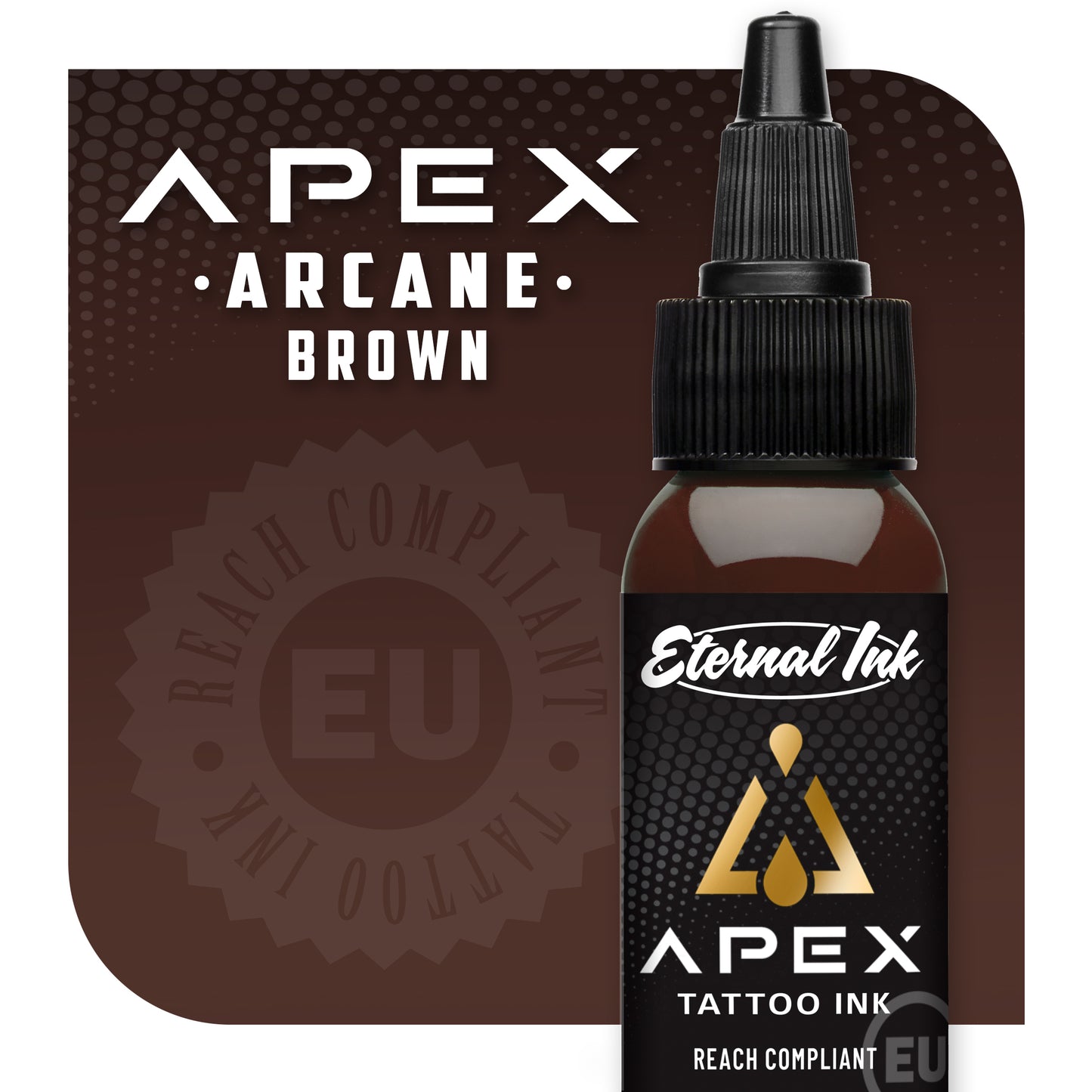 ETERNAL INK - Tattoo Ink - APEX - Arcane | Brown 30ml Clearance 30% Off