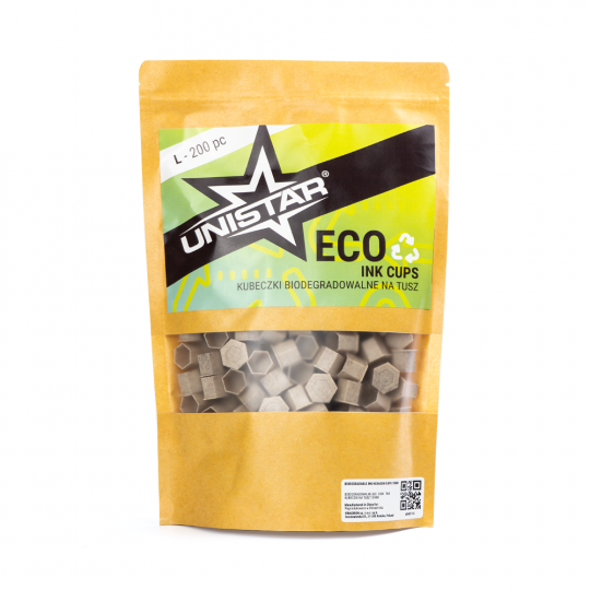 Unistar Biodegradable Ink Hexagon Cups Pack of 200