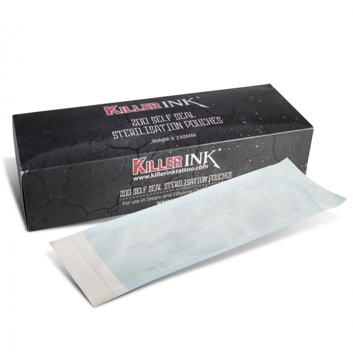 Killer Ink Sterilisation Self Seal Pouches 90mm x 230mm