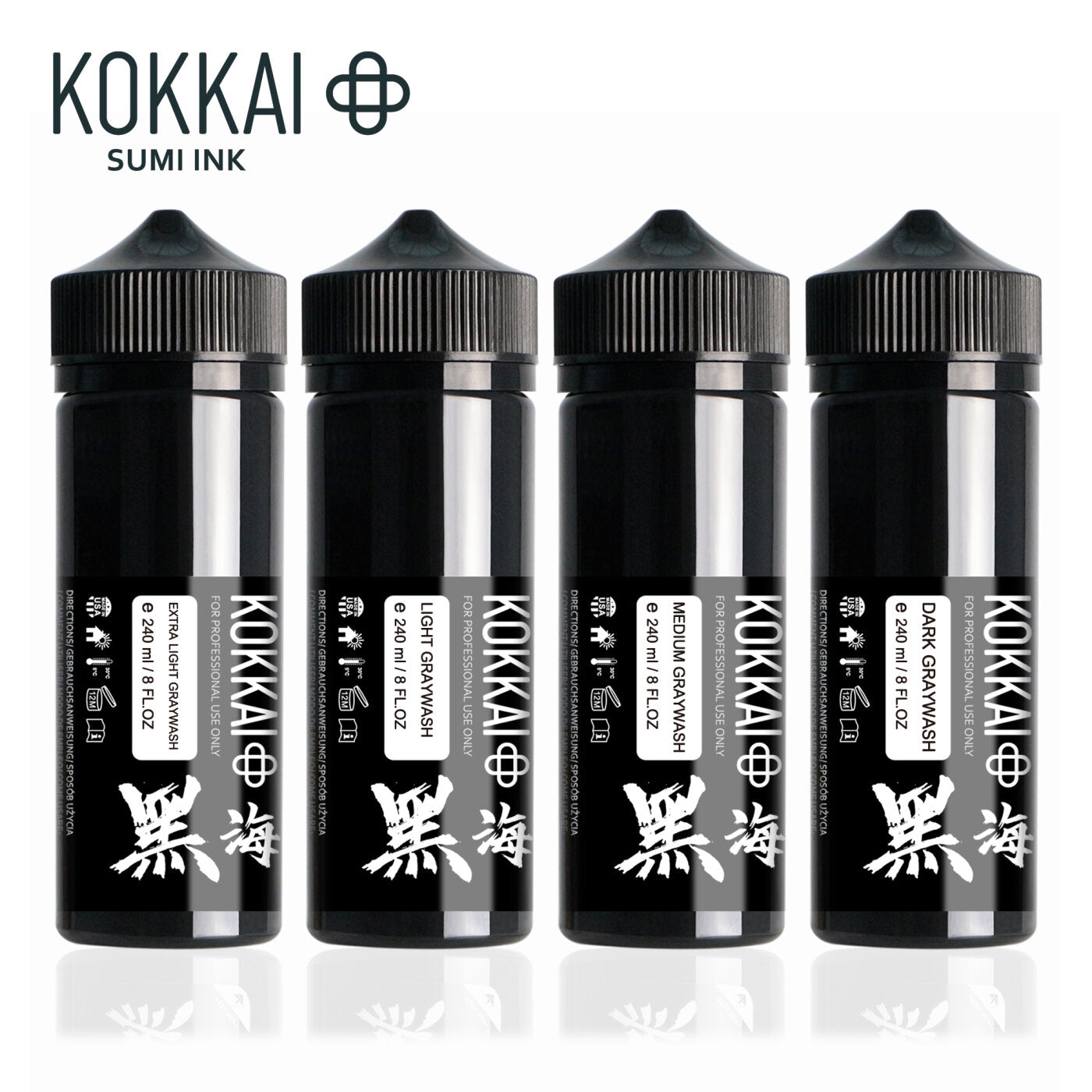 Kokkai Sumi Plus Greywash Set