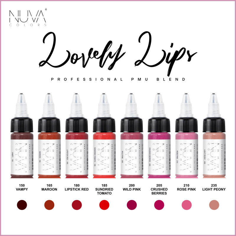 Nuva Colors 360 Lip Collection RC Set 8 x 15ml (1/2oz)
