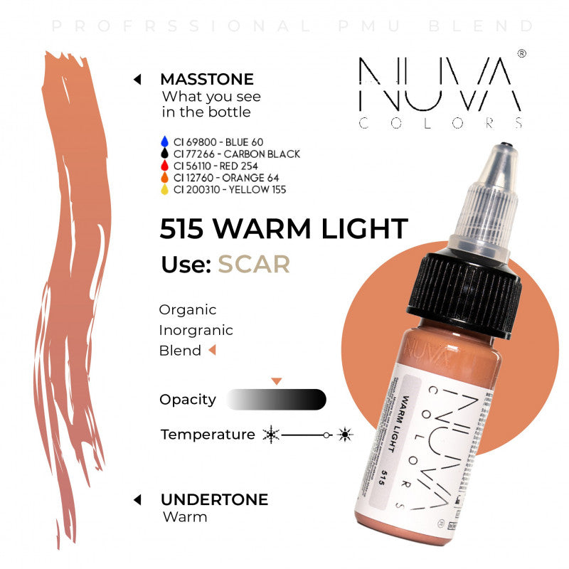 Nuva Colors 360 Scar Collection 515 Warm Light RC 15ml (1/2oz)