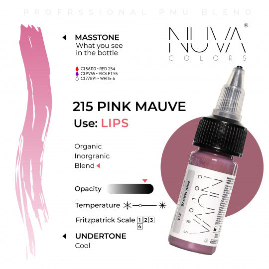 Nuva Colors 215 Pink Mauve 15ml (1/2oz)