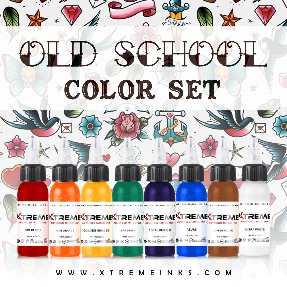 Xtreme Ink RC Old School Colour Set 8 x 30ml