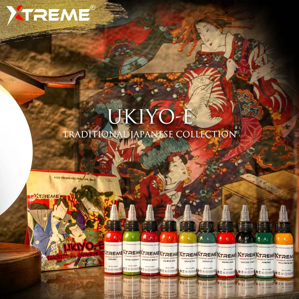 Xtreme Ink Ukiyo - E Traditional Japanese Colour Set 10x30ml Reach