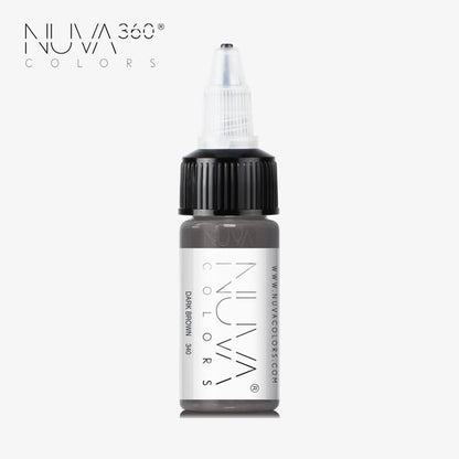 Nuva Colors 360 SMP Collection 340 Dark Brown SMP RC 15ml (1/2oz)