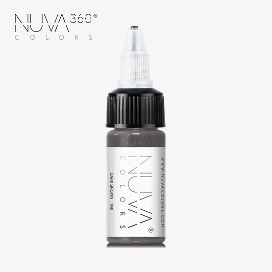 Nuva Colors 360 SMP Collection 340 Dark Brown SMP RC 15ml (1/2oz)