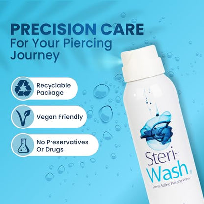 Steri-Wash® Sterile Saline Piercing Spray Mist 3oz (90ml) case of 25