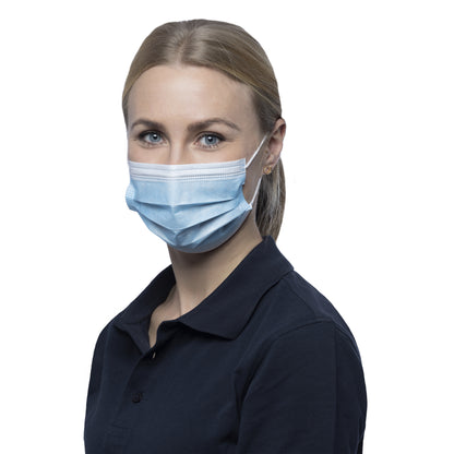 Nitras Medical Soft Protect Face Masks (blue) x 50