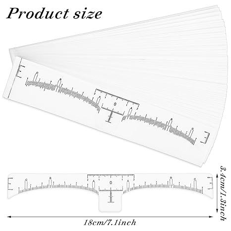 PMU Eyebrow Rulers x 10