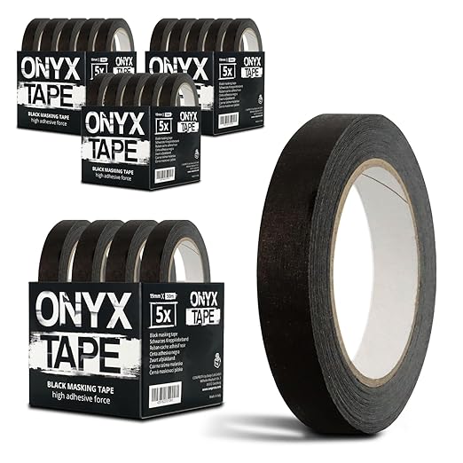 Onyx Masking Tape Black (19mm x 50m)