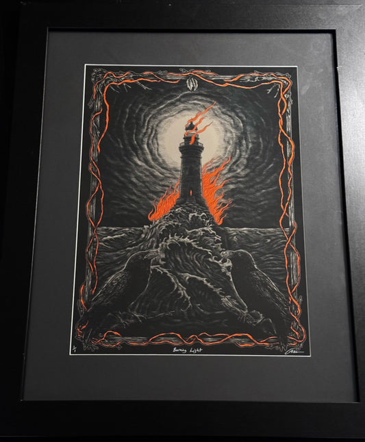 Dabulga Design Framed A3 Art Print 'Burning Light'