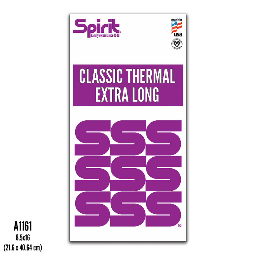 ReproFX Spirit Classic Thermal Transfer Paper (Certified Vegan) Extra Long 8.5 x 16" (20)