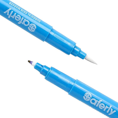 Saferly Fine Tip Surgical Skin Marker White or Purple