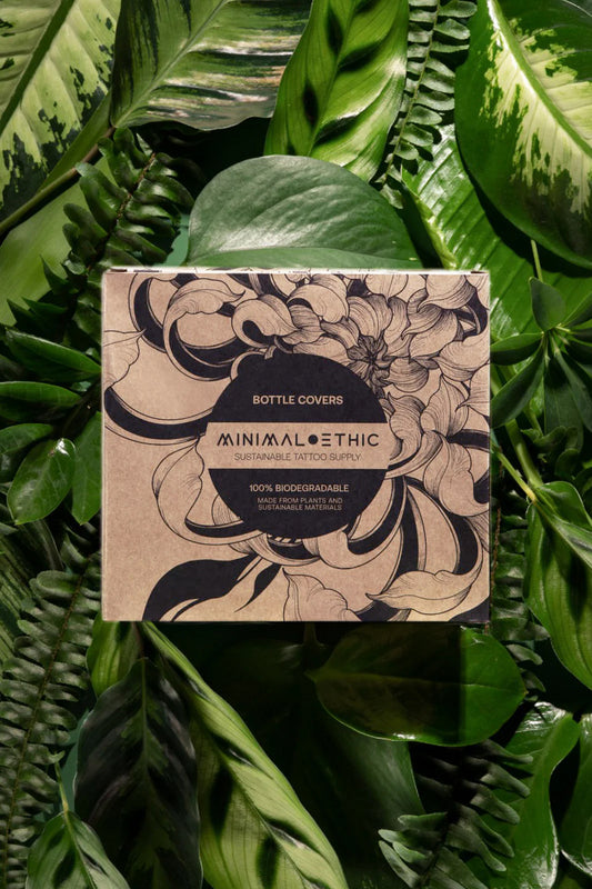 Minimal Ethic Biodegradable Bottle Covers - Black - 150mm x 250mm -  Box of 250