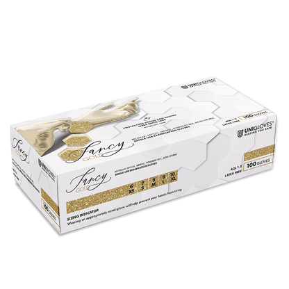 Unigloves Nitrile Gloves Fancy Gold 100pcs