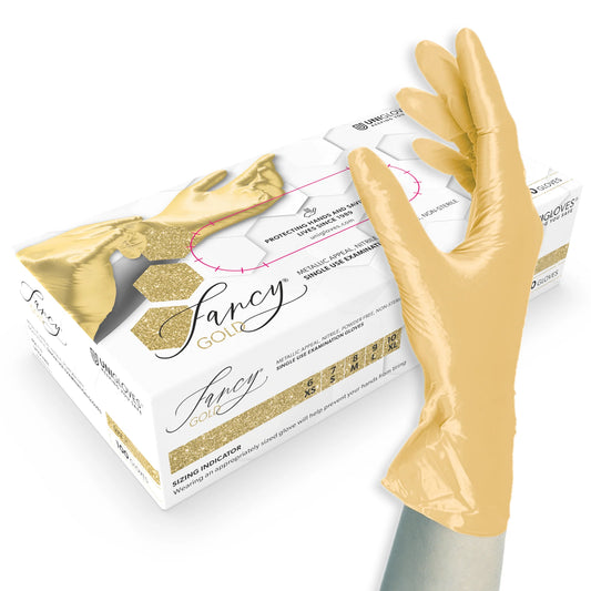 Unigloves Nitrile Gloves Fancy Gold 100pcs