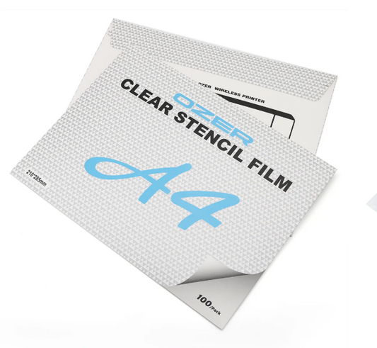Ozer Clear Stencil Film A4 100pcs
