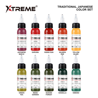 Xtreme Ink RC Ukiyo-E Traditional Japanese Colour Set 10 x 30ml
