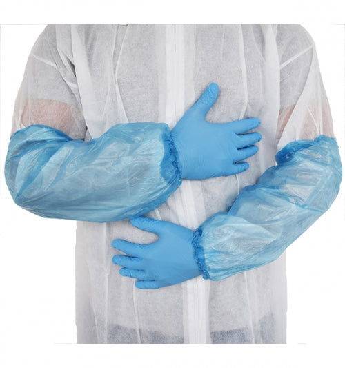 Nitras Medical Disposable PE Oversleeves x 100 Blue