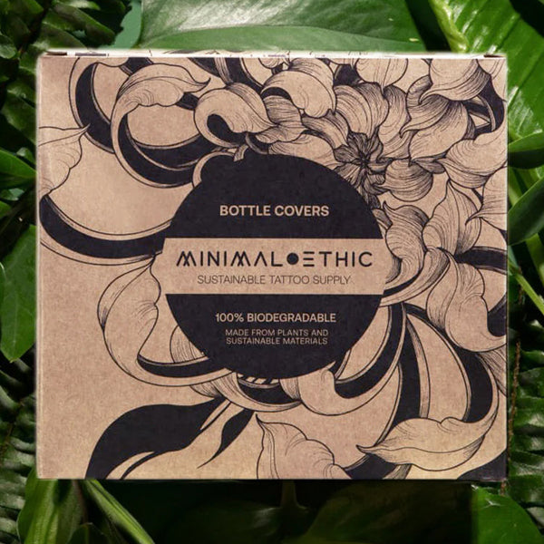 Minimal Ethic Biodegradable Bottle Covers - Black - 150mm x 250mm -  Box of 250