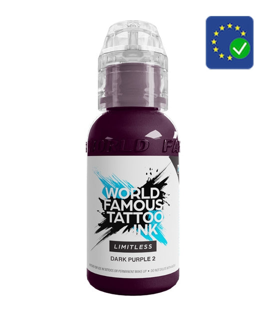 World Famous Limitless Tattoo Ink Dark Purple 2 (30ml)