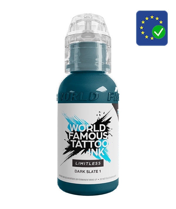 World Famous Limitless Tattoo Ink Dark Slate 1 V2 (30ml)