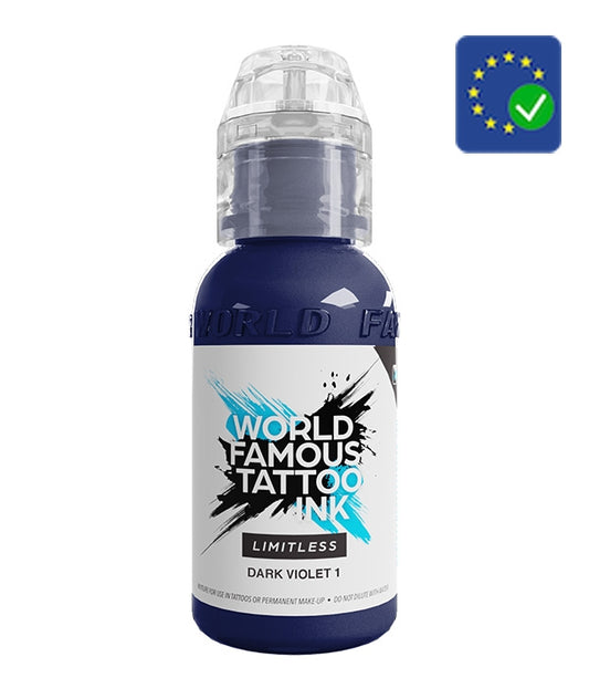 World Famous Limitless Tattoo Ink Dark Violet 1 V2 (30ml)