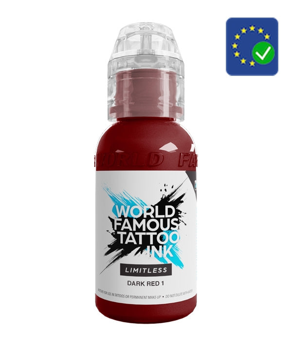 World Famous Limitless Tattoo Ink Dark Red 1 (30ml)