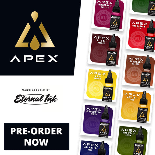 ETERNAL INK - Tattoo Ink - APEX - Complete Set - 24 x 30 ml