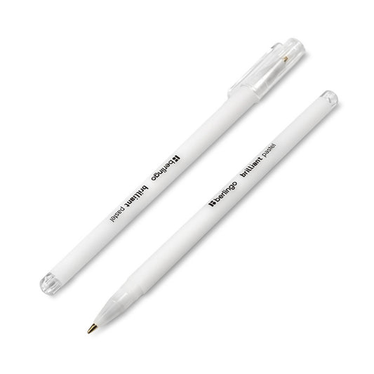 Gel Pen Berlingo Brilliant Pastel - White