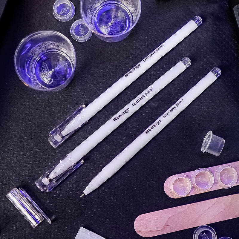 Gel Pen Berlingo Brilliant Pastel - White