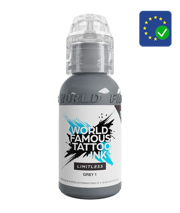 World Famous Limitless Tattoo Ink Grey 1 (30ml)