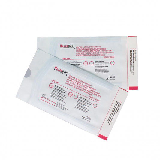 Killer Ink Sterilisation Self Seal Pouches 90mm x 140mm