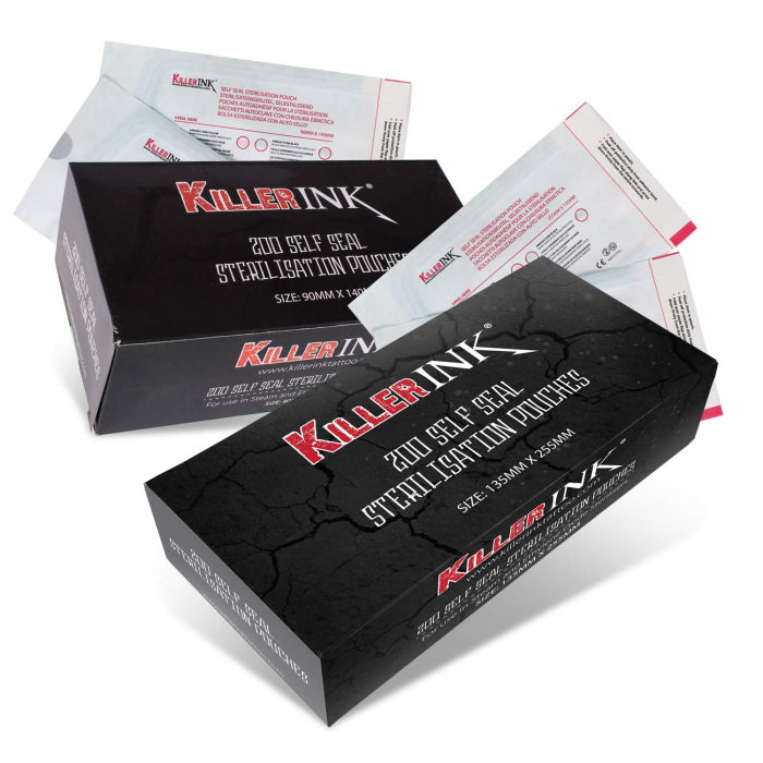 Killer Ink Sterilisation Self Seal Pouches 90mm x 140mm
