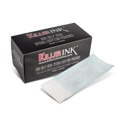 Killer Ink Sterilisation Self Seal Pouches 60mm x 100mm
