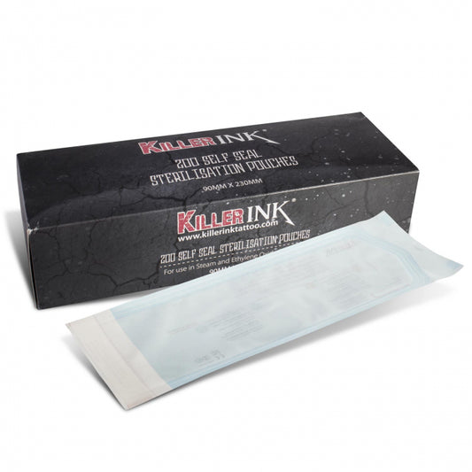 Killer Ink Sterilisation Self Seal Pouches 90mm x 230mm