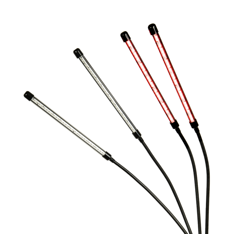 Infrared lamp with 4 panels