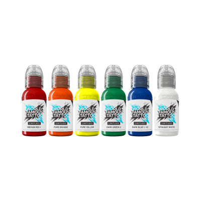 World Famous Limitless Tattoo Ink  Simple Set  6x 30 ml