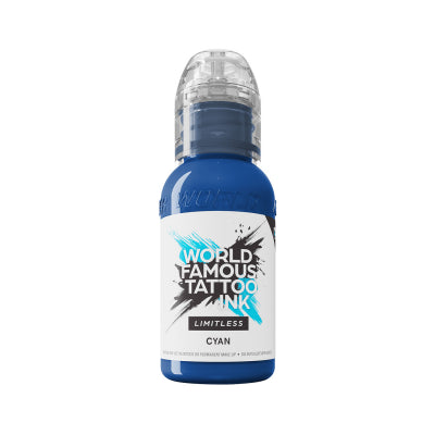 World Famous Limitless Tattoo Ink Cyan (30ml)