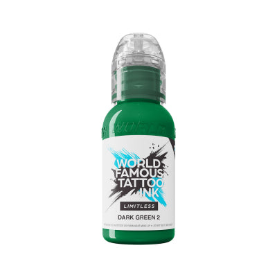 World Famous Limitless Tattoo Ink Dark Green 2 (30ml)