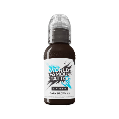 World Famous Limitless Tattoo Ink Dark Brown 2 (30ml)