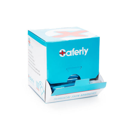 Saferly Fine Tip Surgical Skin Marker White or Purple