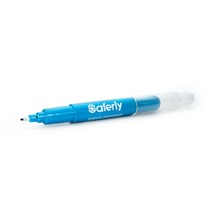 Saferly Fine Tip Surgical Skin Marker White or Purple
