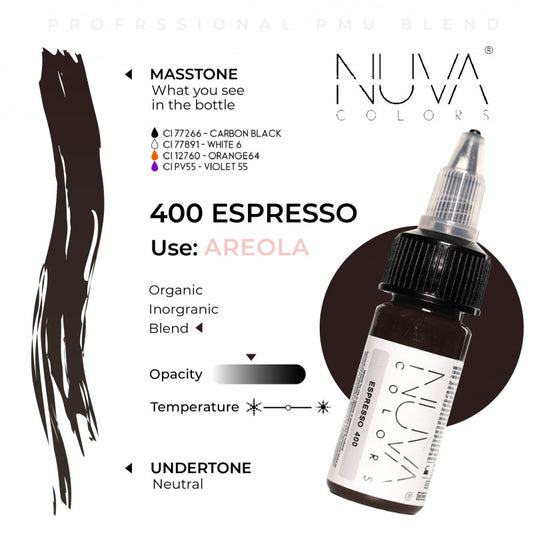 Nuva Colors 360 Areola Collection 400 Espresso RC 15ml (1/2oz)