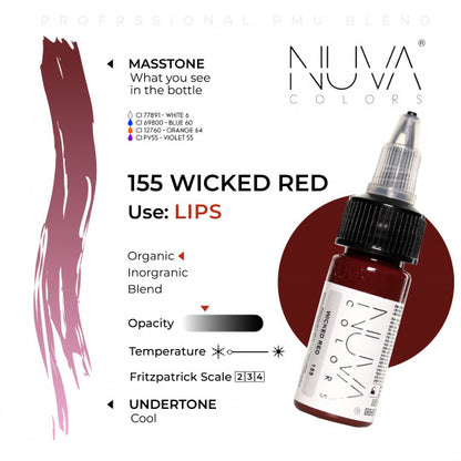 Nuva Colors 155 Wicked Red 15ml (1/2oz)