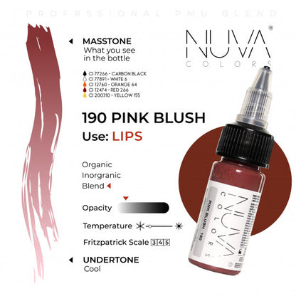 Nuva Colors 190 Pink Blush 15ml (1/2oz)