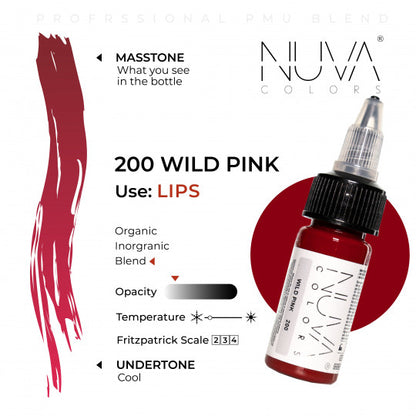 Nuva Colors 200 Wild Pink 15ml (1/2oz)